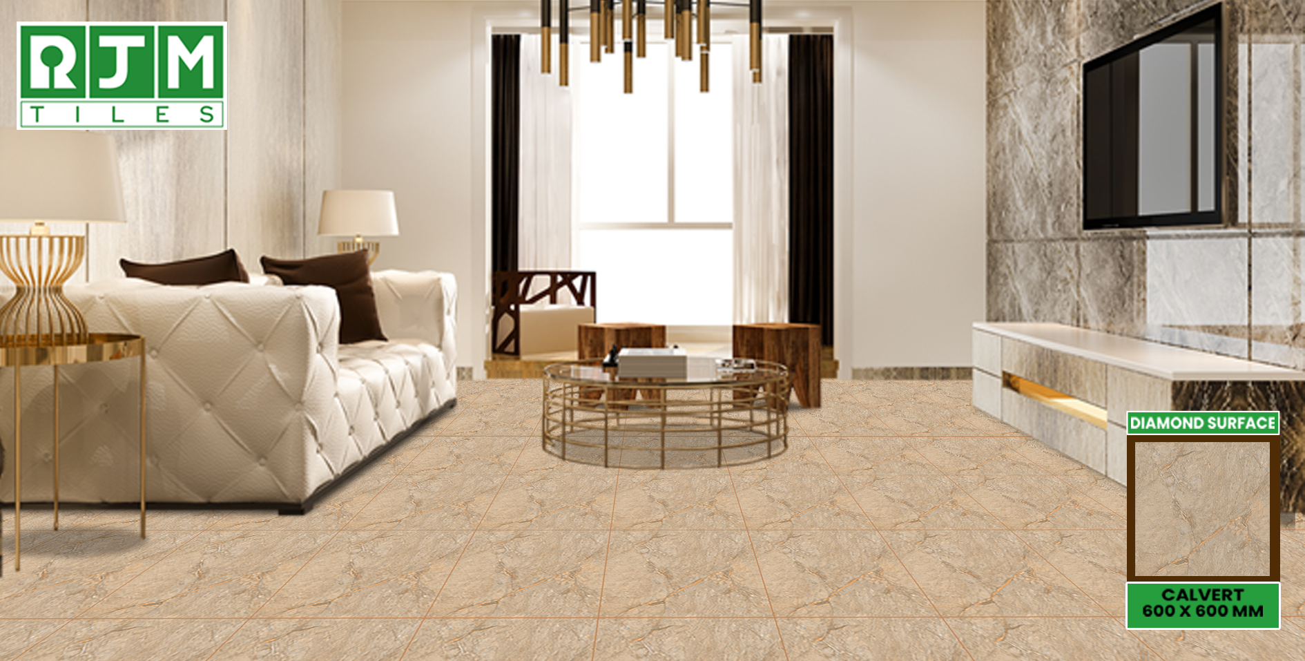 Diamond Surface Vitrified Tiles